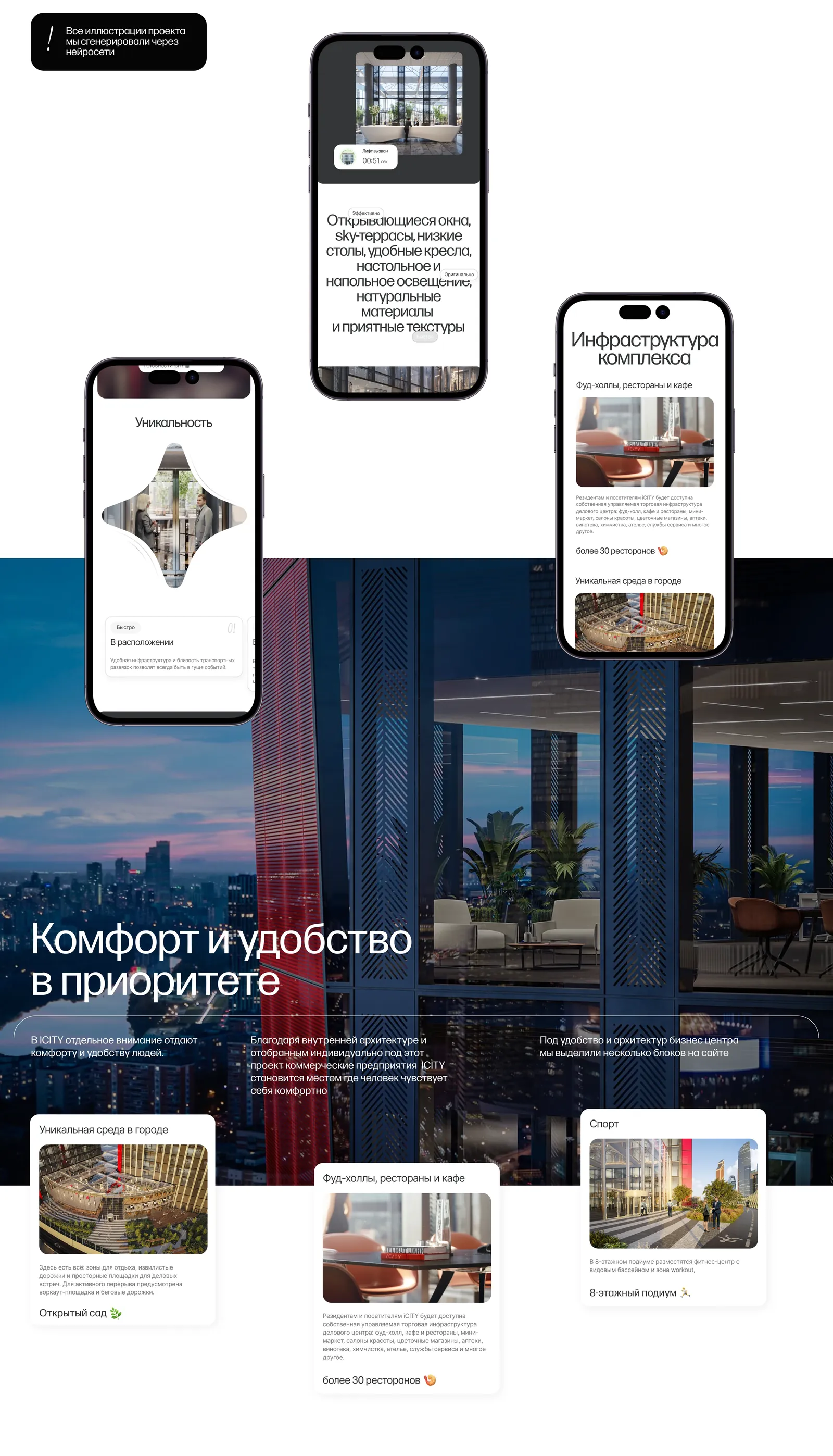 iCITY — сайт бизнес-центра в новом Москва-Сити — экран 4