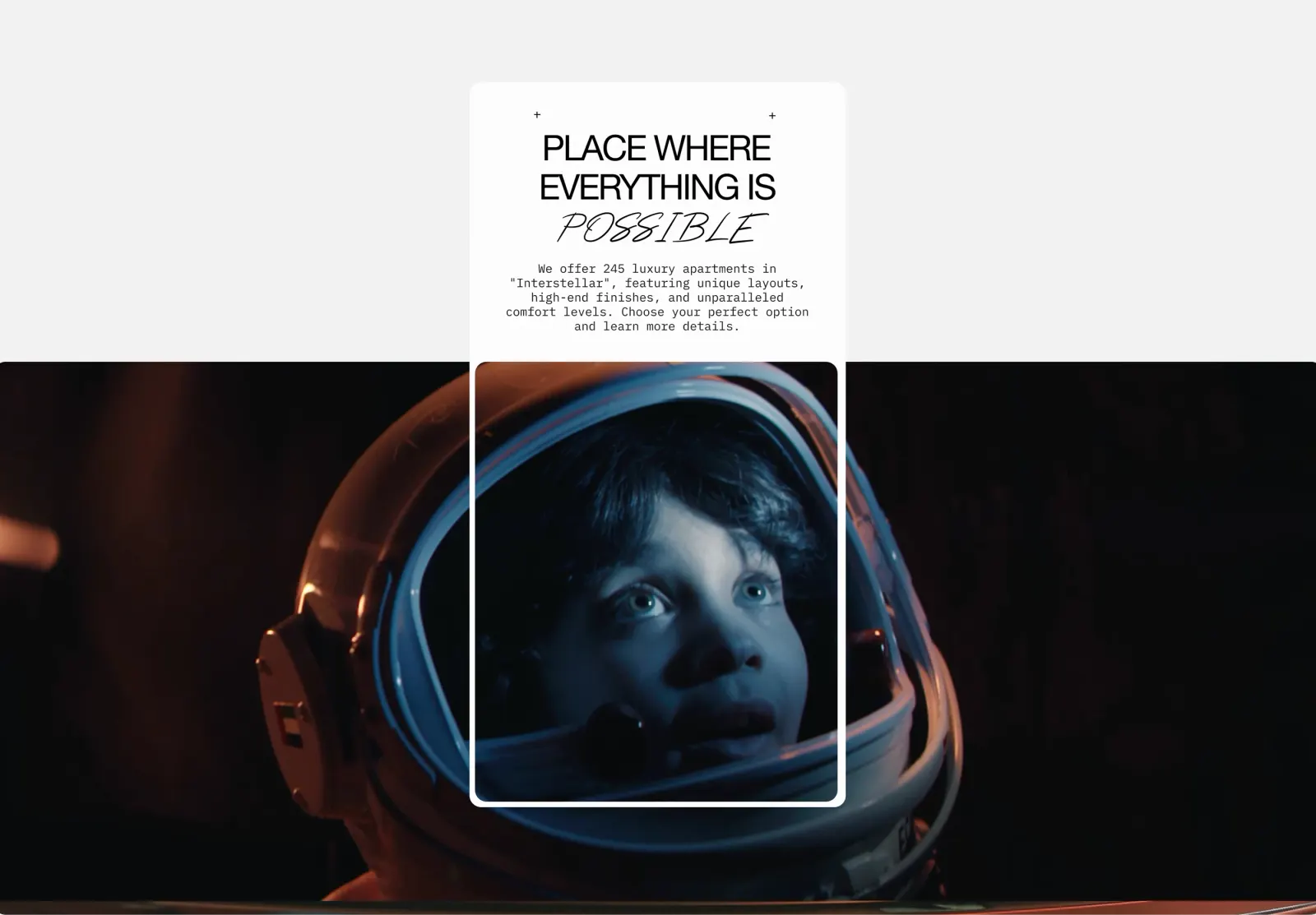 Interstellar — цифровой шоурум жилого комплекса в Дубае — экран 11