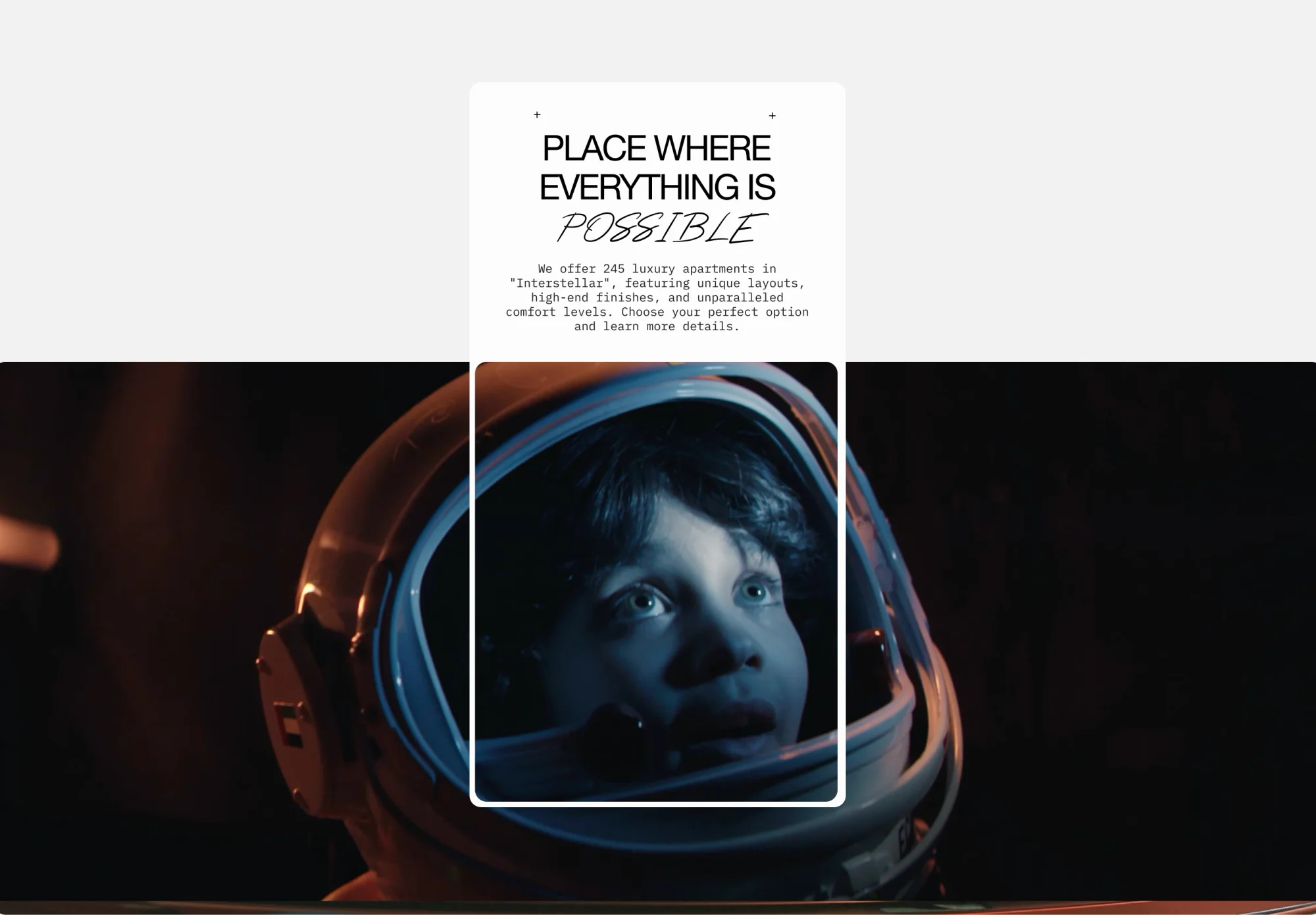 Interstellar — цифровой шоурум жилого комплекса в Дубае — экран 11
