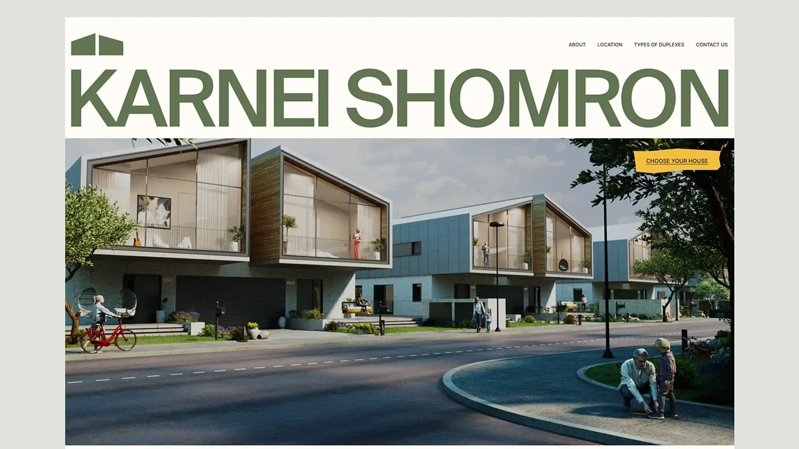 Karnei Shomron — сайт посёлка Harey Zahav для американских покупателей