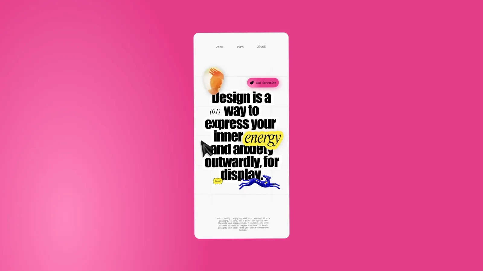 Make designs you enjoy — концепт-коллекция дизайн-артефактов — экран 11