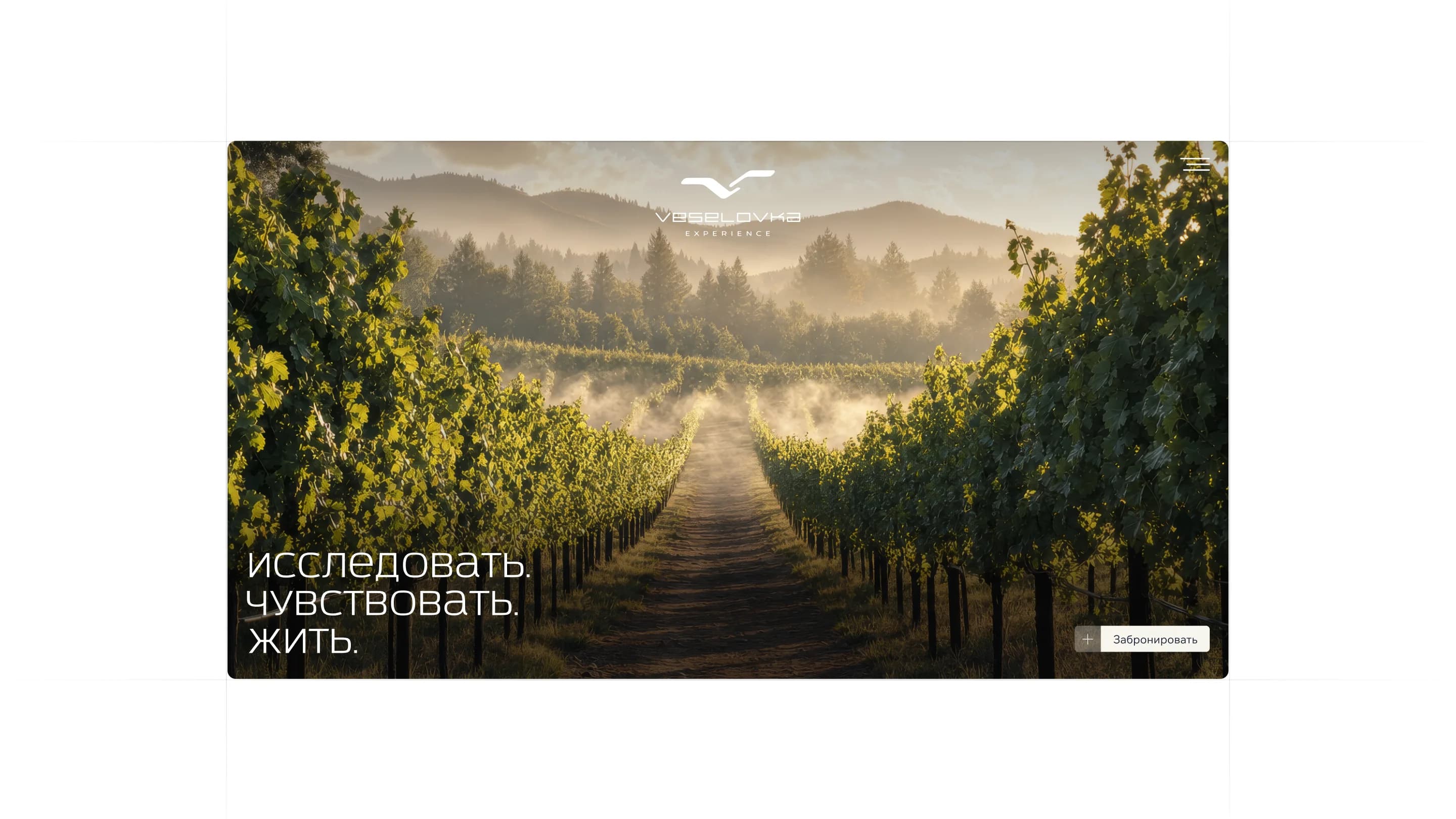 Veselovka Experience — сайт гостиничного комплекса на берегу моря — экран 2