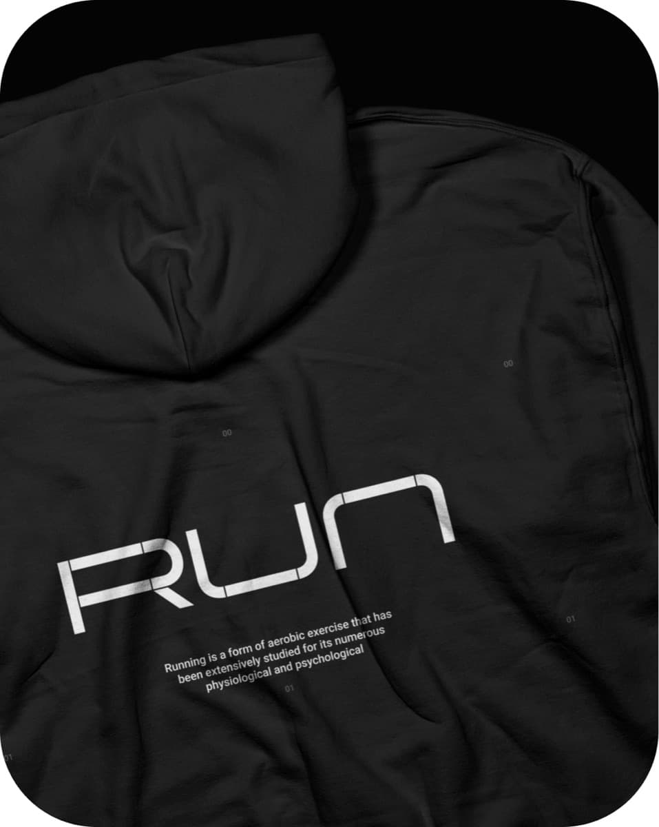 RUN DAMN — худи с надписью RUN