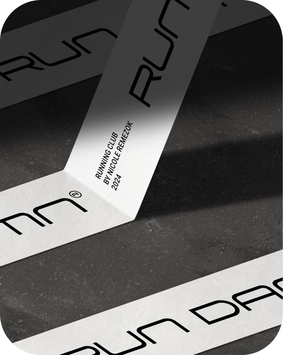 RUN DAMN — брендированная лента